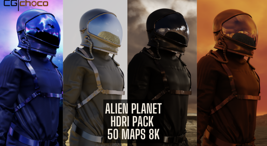 Alien Planet and Sky HDRI Pack 50 Maps 8K | Fab