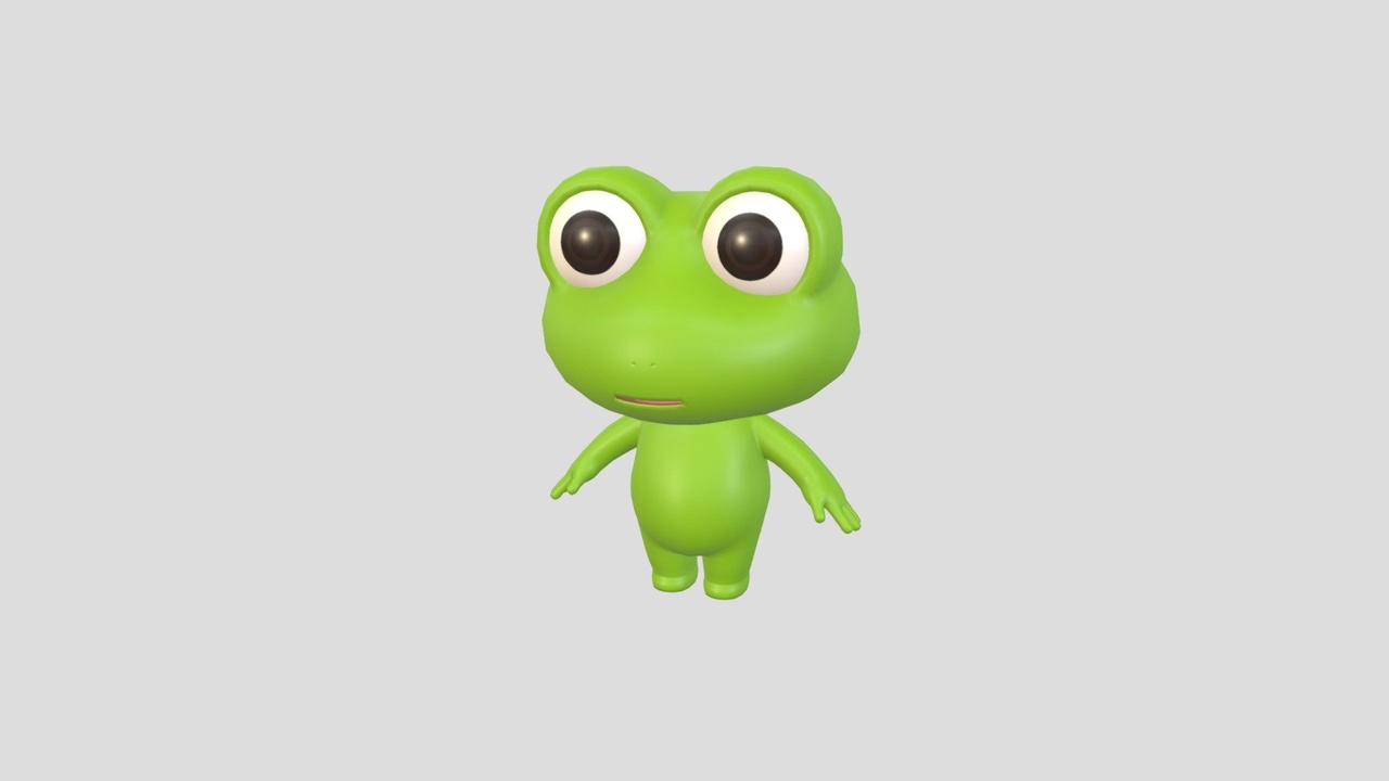 Character156 Frog 제품 등록을 위한 미디어 1개