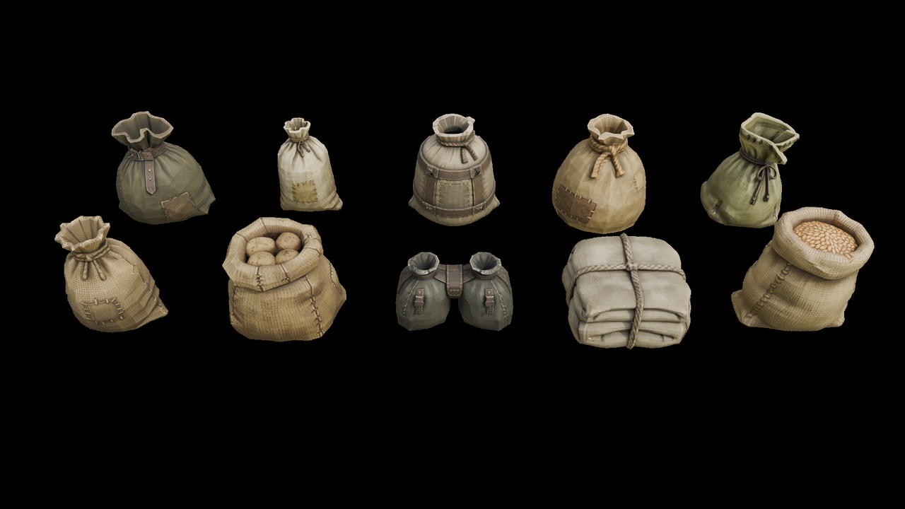 Media 1 for listing Stylized Medieval & Dark Fantasy Props Mega Pack – 97 Assets