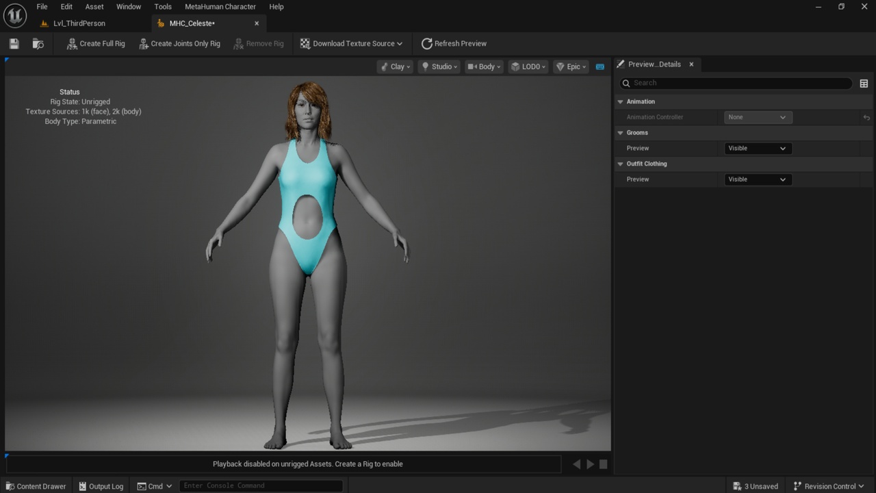 Media 1 for listing SwimSuit 01 for MetaHuman - MHPKG