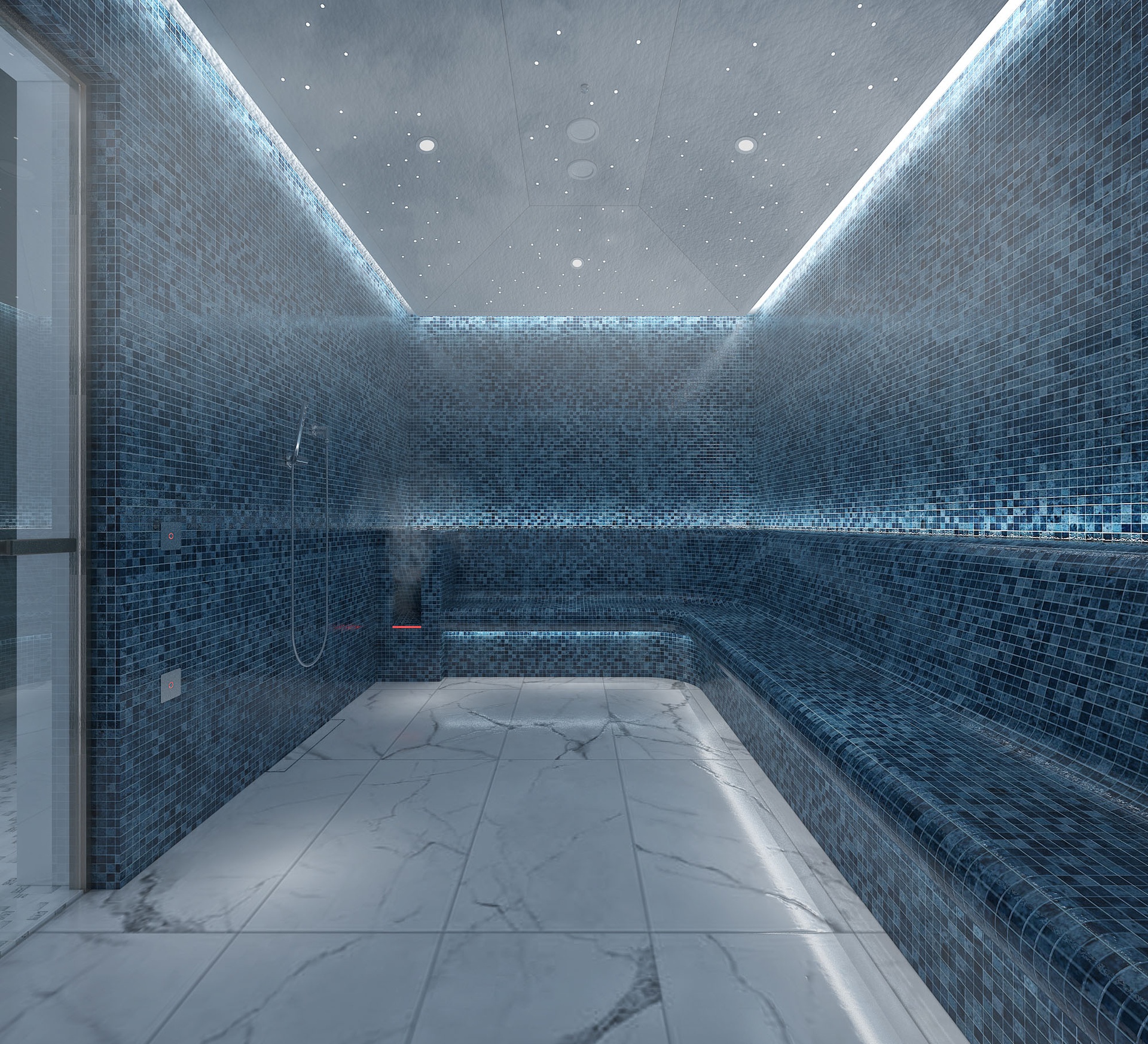 Media 1 for listing Spa Steam Room | Modern Mosaic Hammam
