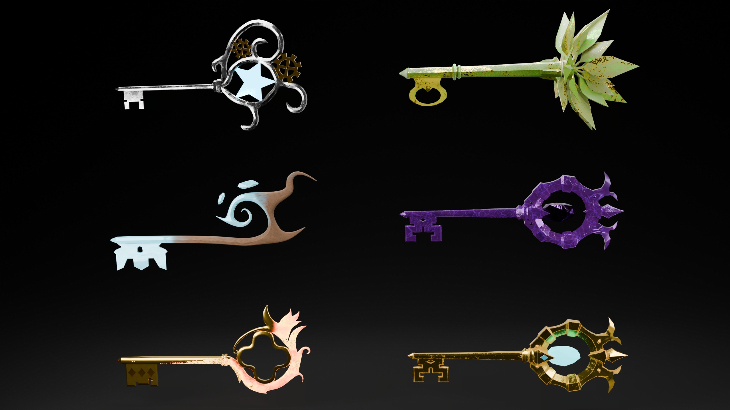 Media 1 for listing Stylized Fantasy Keys Pack