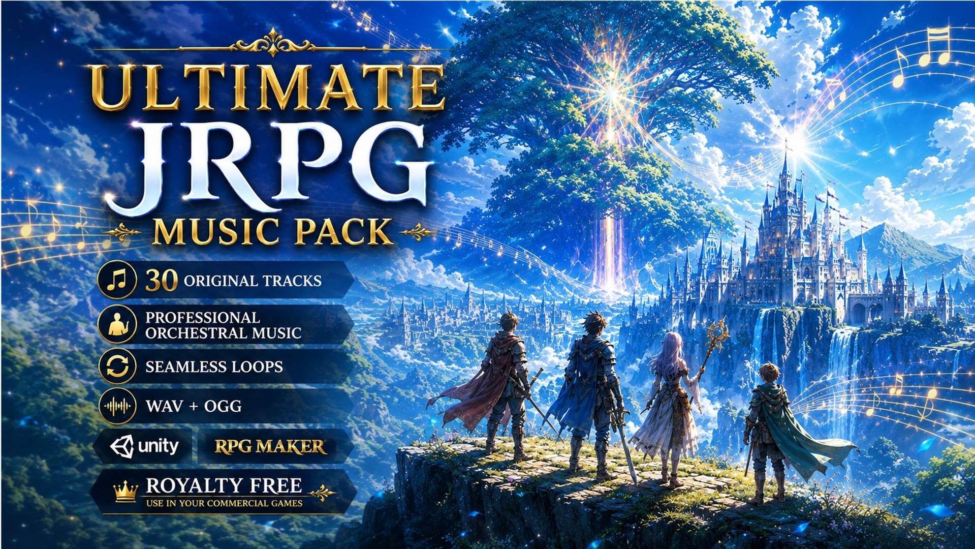 Media 1 for listing Ultimate JRPG Music Pack - 30 Epic Seamless Loop Soundtracks