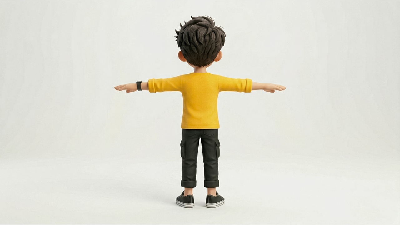 Media 1 for listing Stylized Cartoon Cute Boy Character | Game Ready Animated Kid