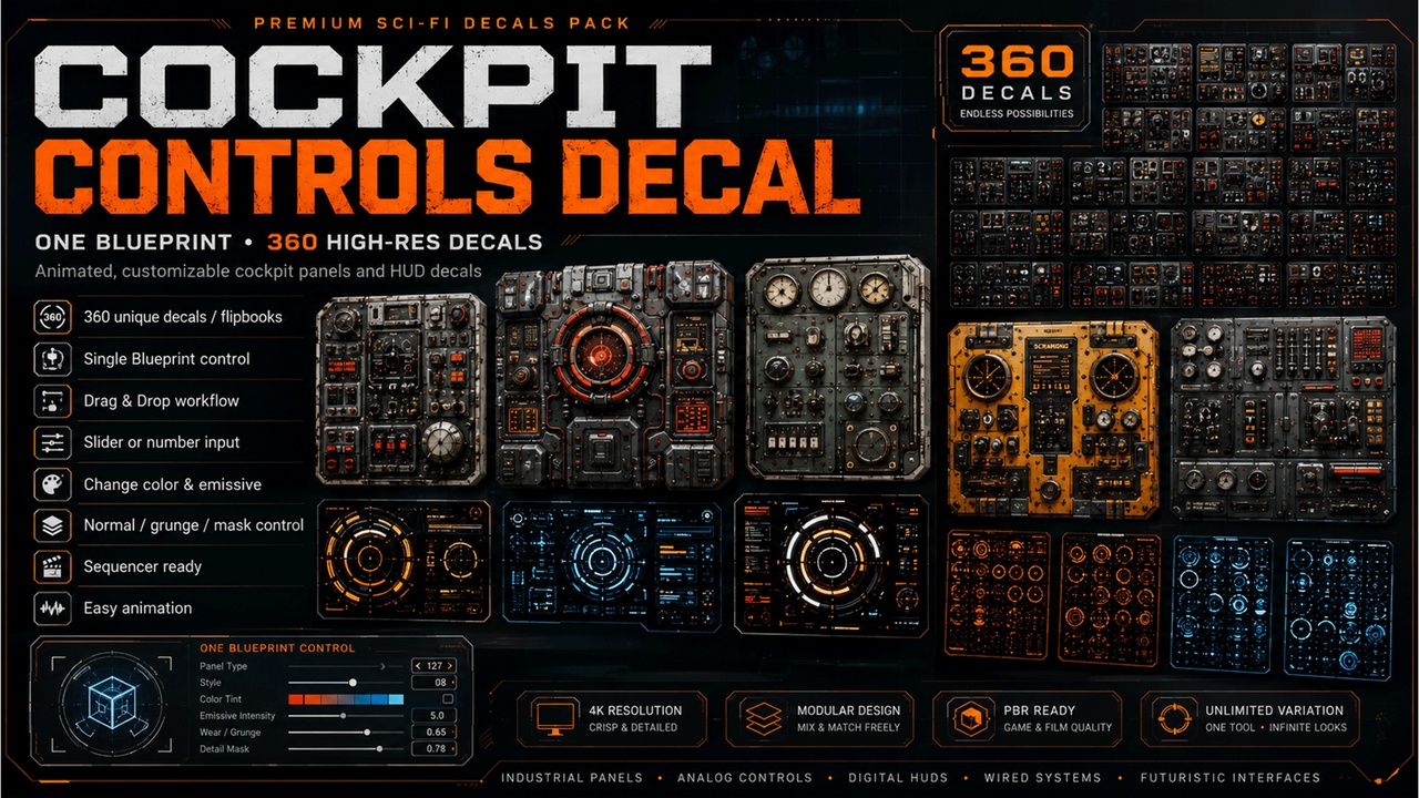 Media 1 for listing Cockpit Controls Decal