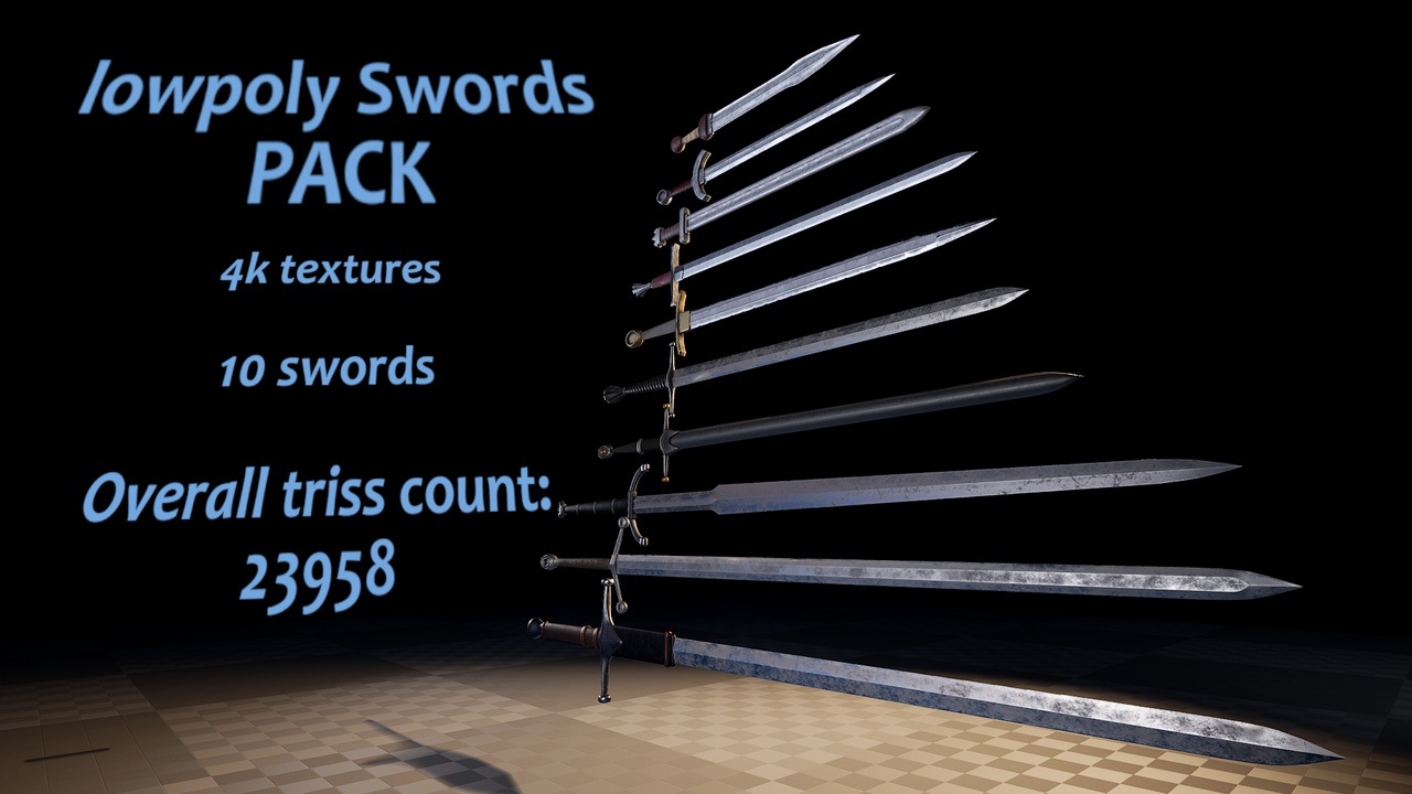 Media 1 for listing Medieval Swords pack