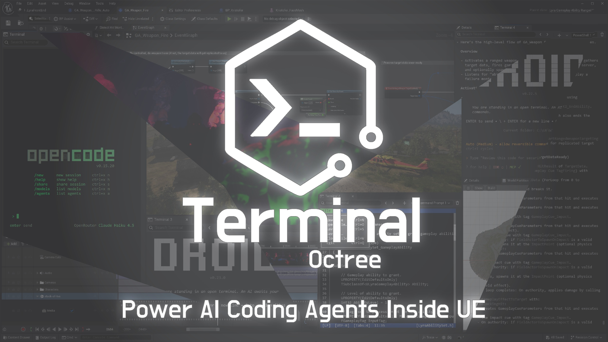 Media 1 for listing Terminal | AI Agents Like Claude Code or ChatGPT Codex Directly in Your Editor