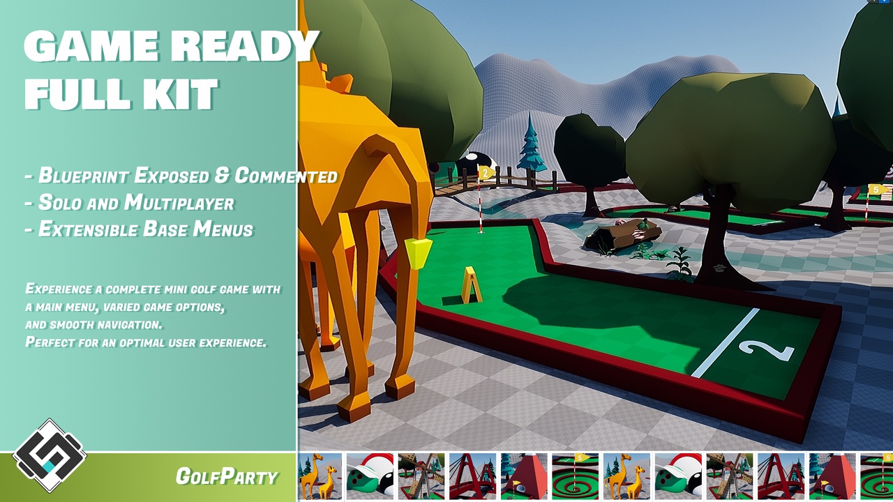 الوسائط 1 للقائمة Mini Golf Template