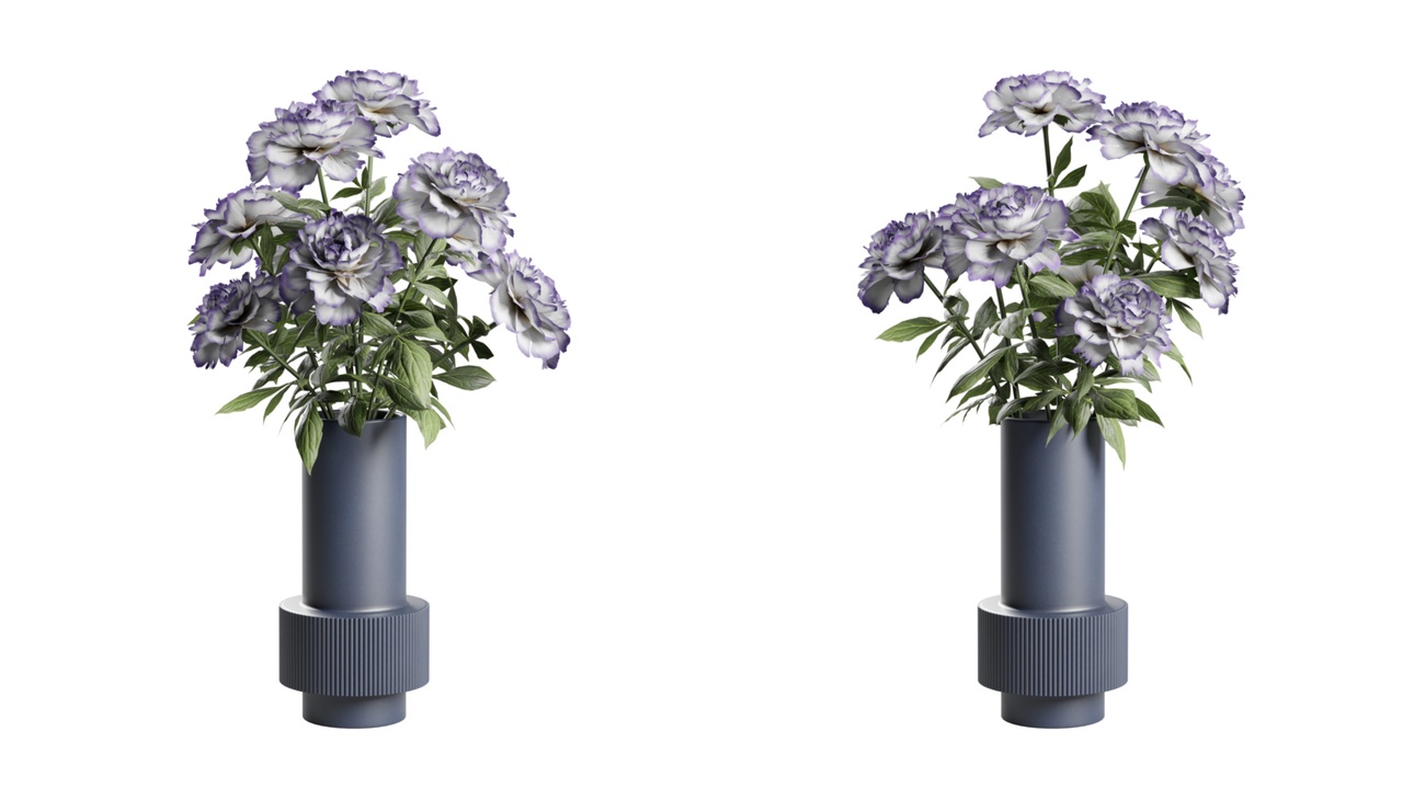 Media 1 for listing Peonia Flowers Vase