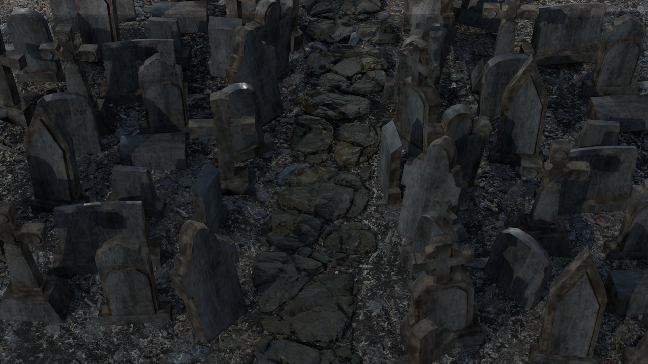 Media 1 for listing Low-Poly Gravestones