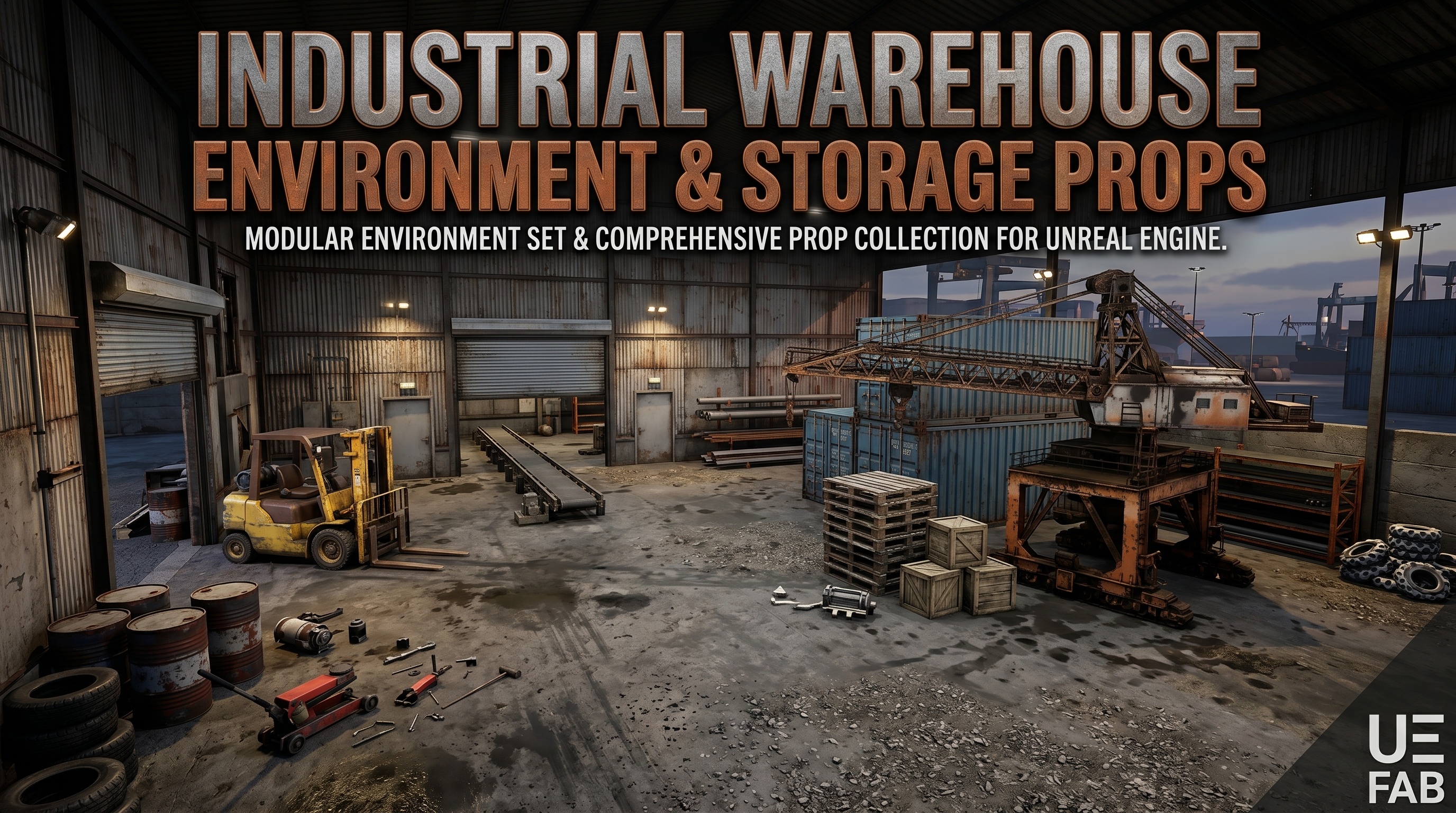 Industrial Warehouse Environment & Storage Props | Fab