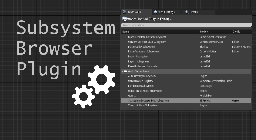 Subsystem Browser Plugin | Fab