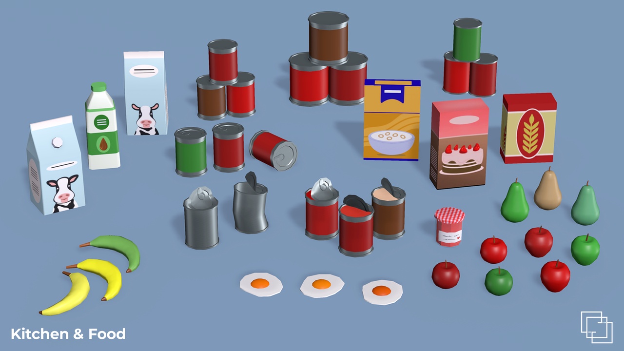 Multimedia 1 dla listy House Items - 3D Low Poly