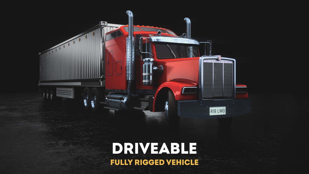 出品DRIVABLE BLUEPRINT SYSTEM FOR CLASSIC TRUCK WITH TRAILERSのメディア1