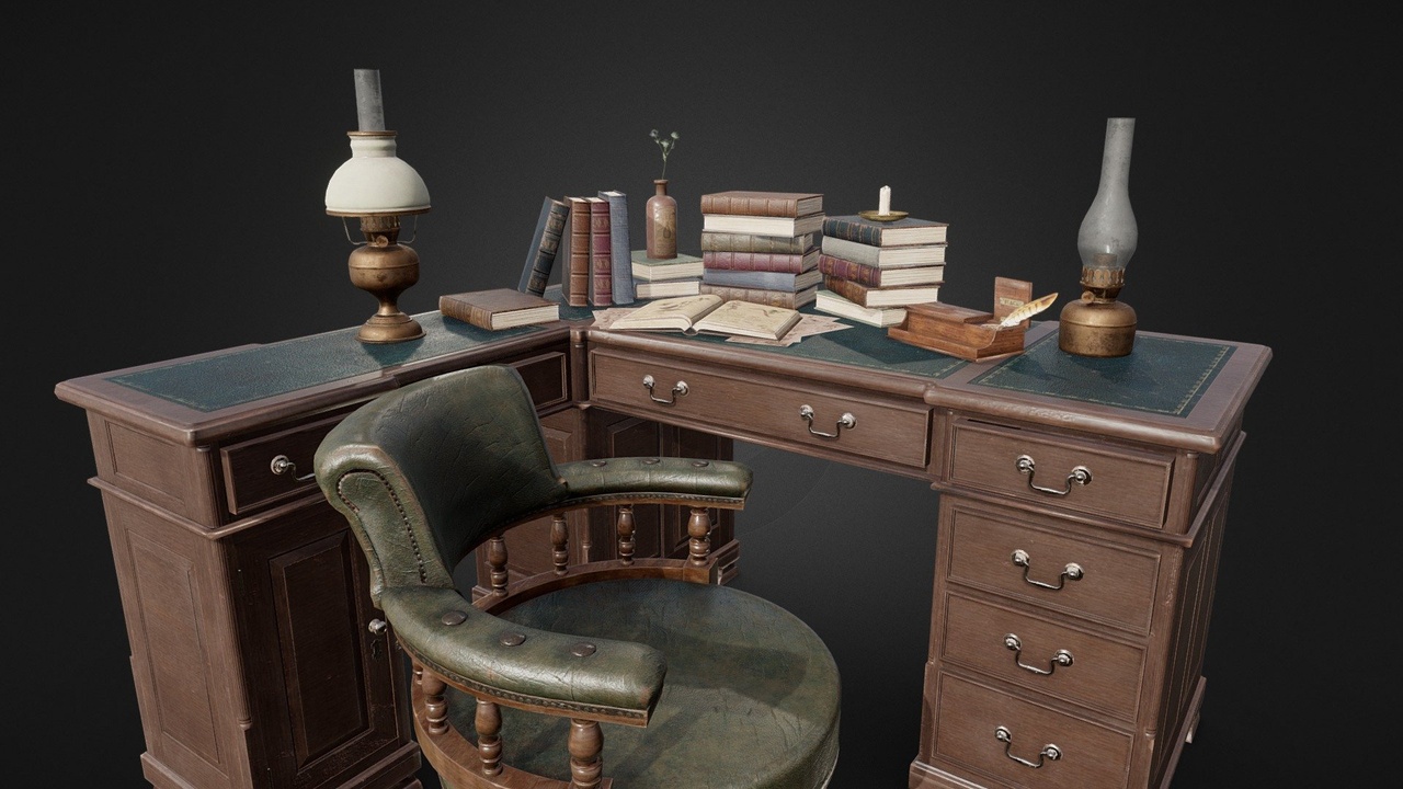 Media 1 for listing Victorian Desk with Props