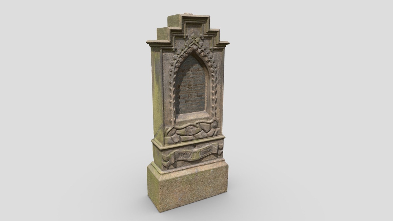 Media 1 for listing Grave tombstone framed, 4K PBR textures