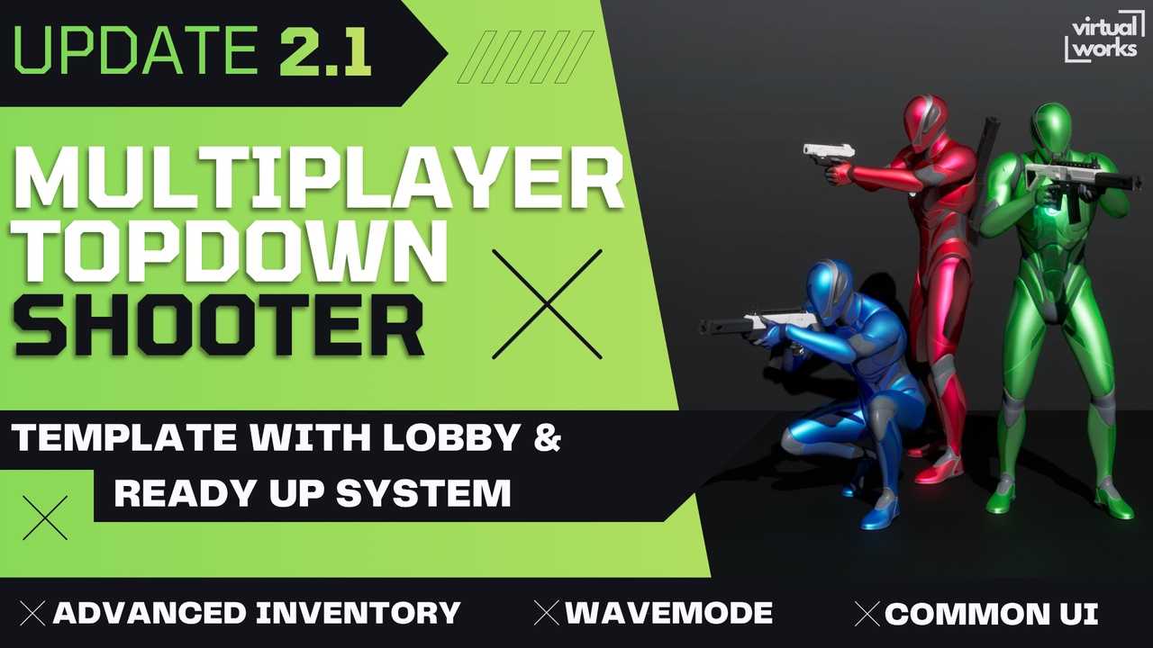 Media 1 for listing Multiplayer Top Down Shooter Template