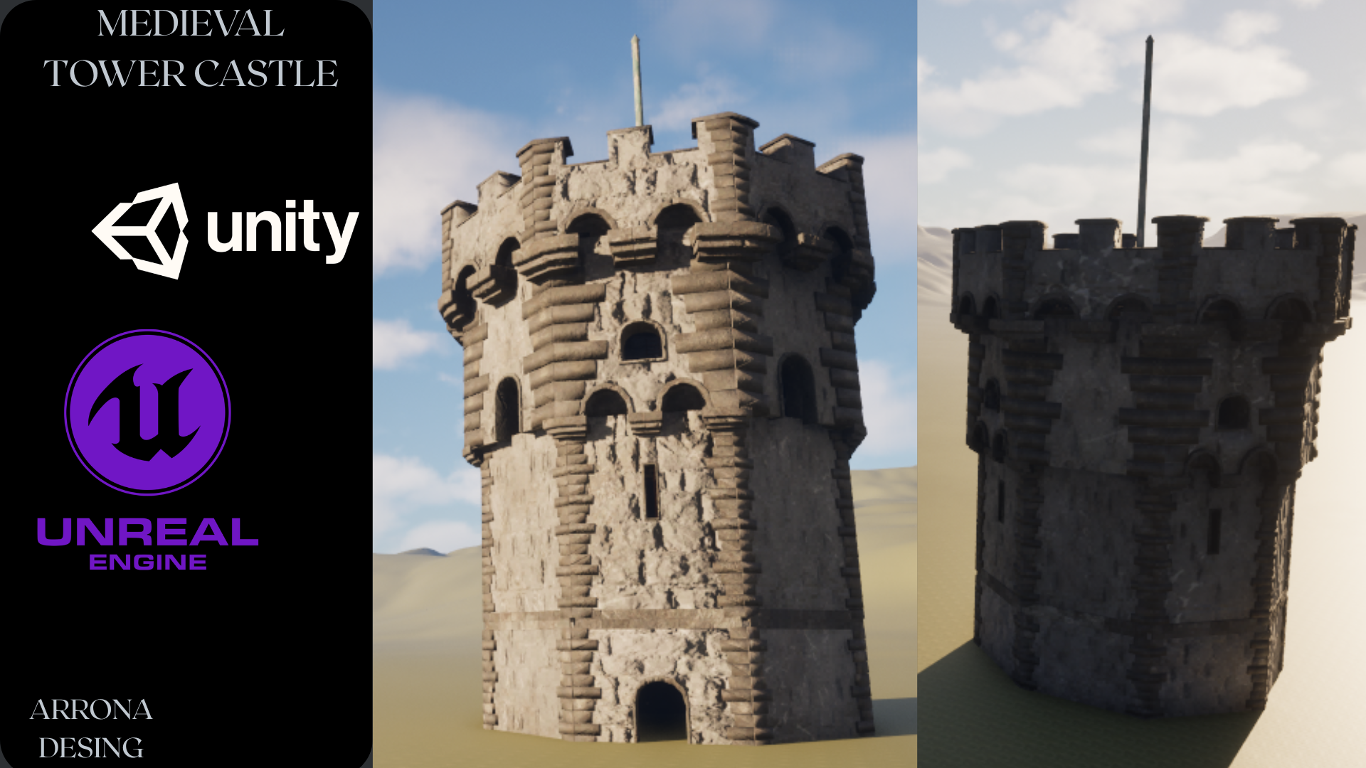 Medieval Tower Castle | Fab