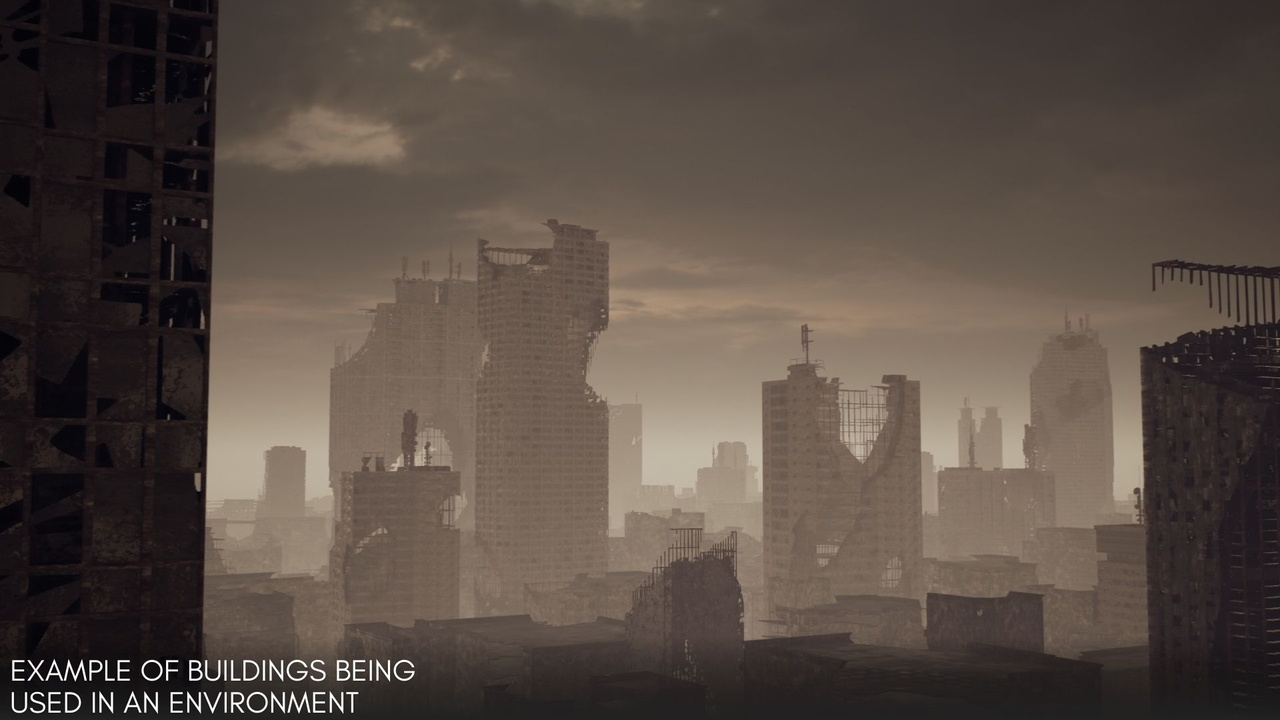 商品 Ruined Modern Buildings Pack 的媒体 1