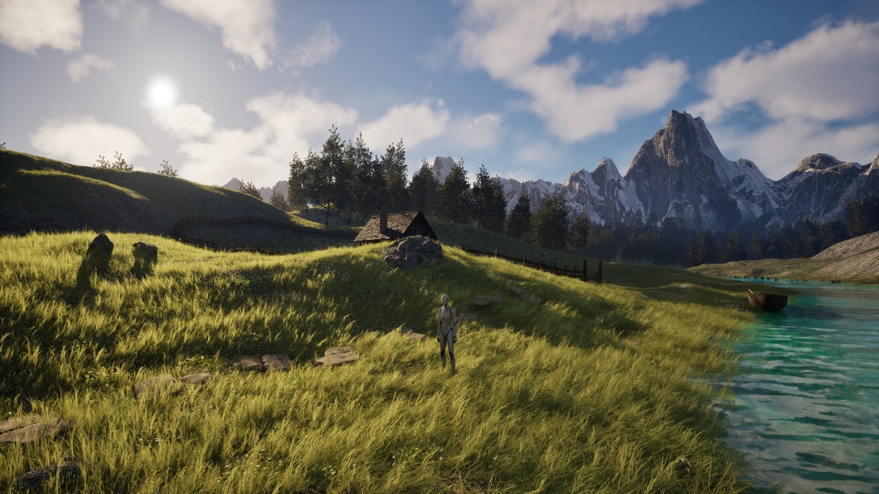 Media 1 for listing Hidden Alpine Sanctuary Photorealistic Mountain Valley Immersive Huge Landscape