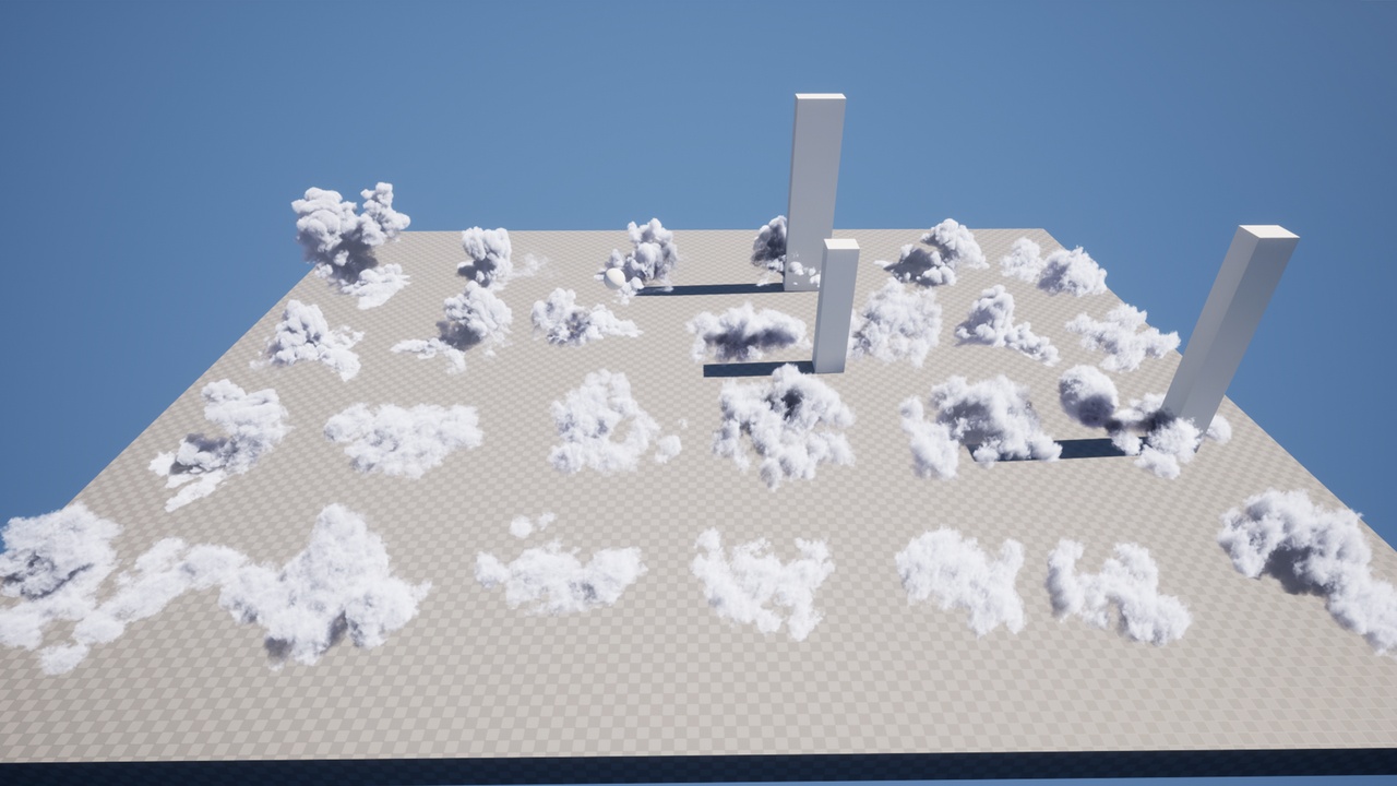 Media 1 for listing VolumeCloud-Using RayMarching Create Volumetric Shader