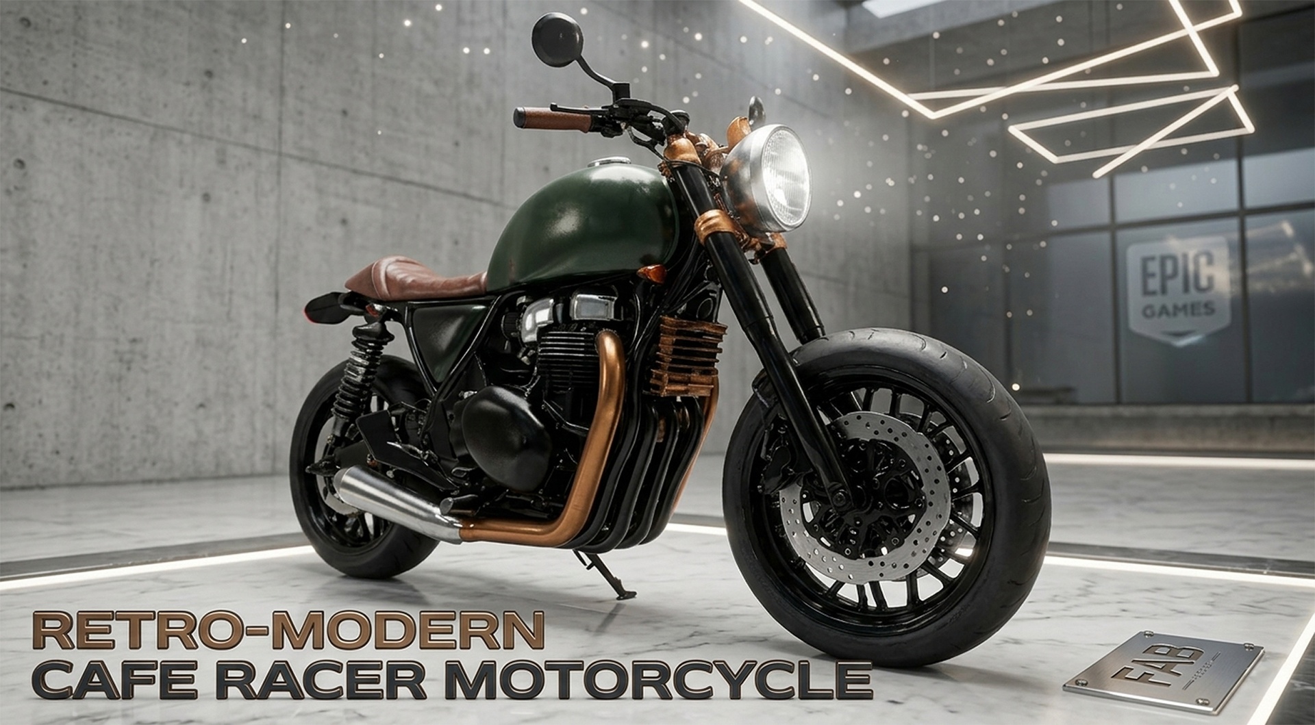 Media 1 for listing Retro-modern motorcycle