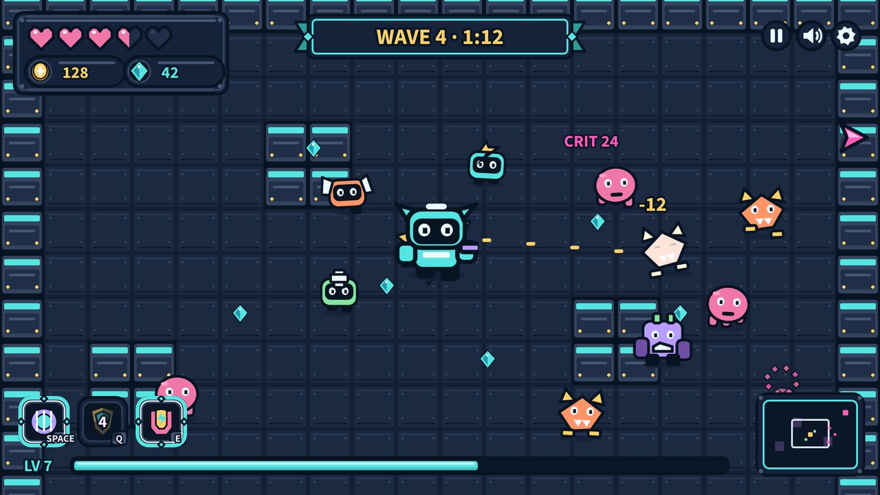 Media 1 for listing Neon Horde: Circuit Carnival - Animated 2D Characters & UI Kit