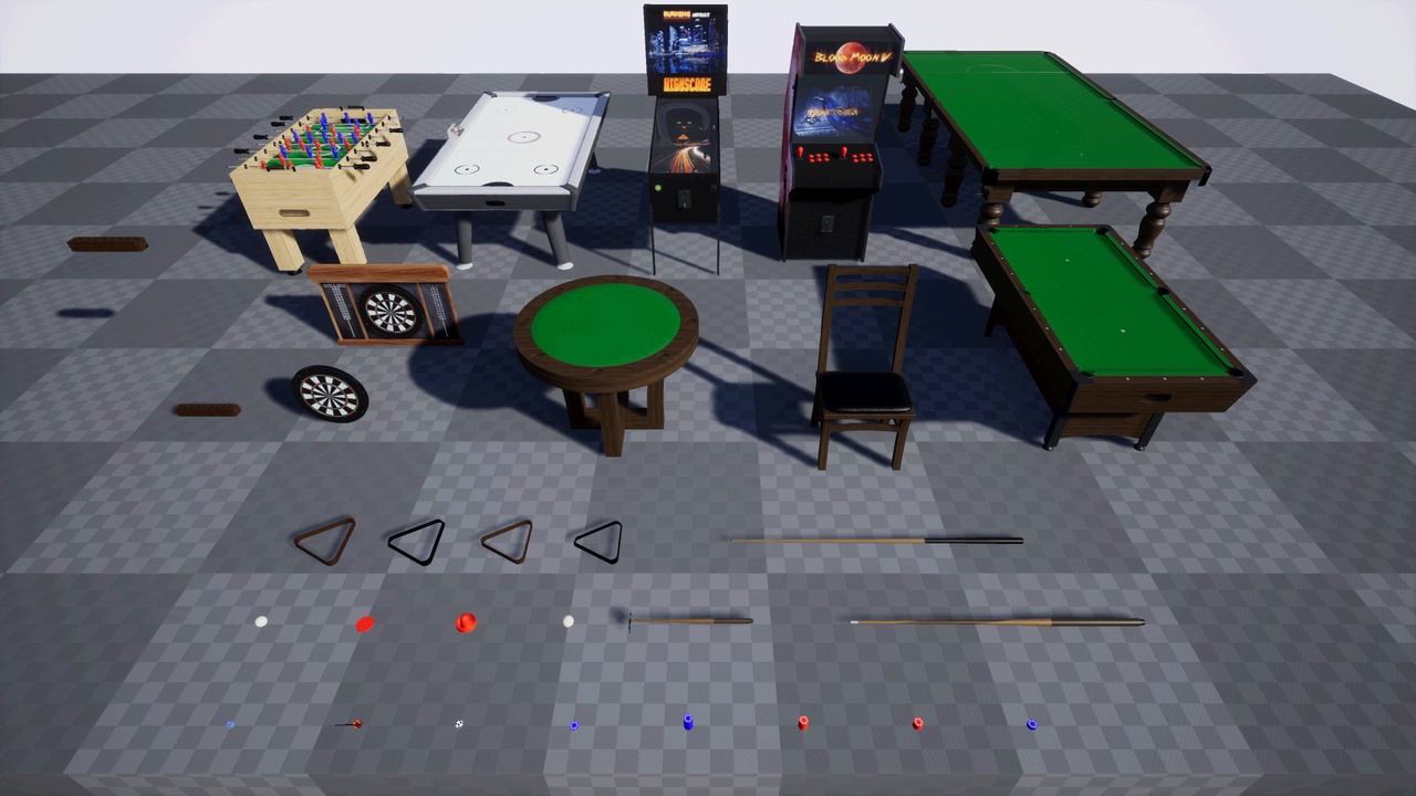 Media 1 for listing Pool Arcade and Bar Item Pack