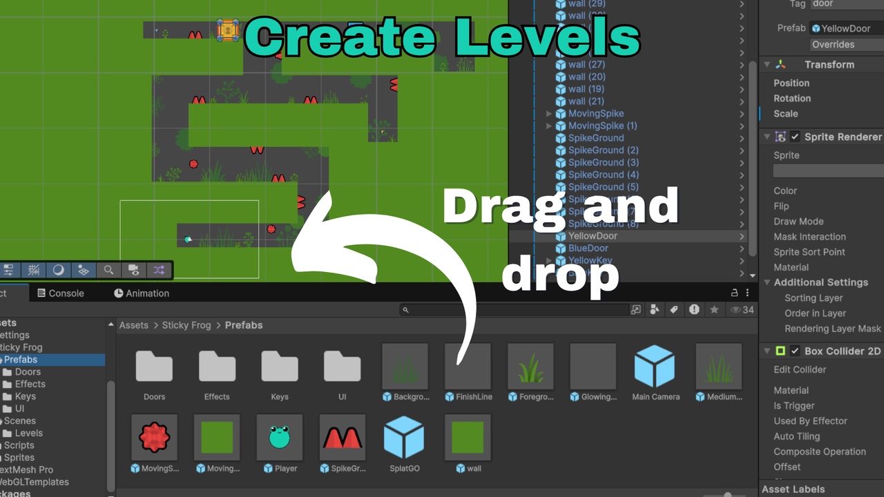 Media 1 for listing Sticky Frog Unity Game Template - Swipe to Jump