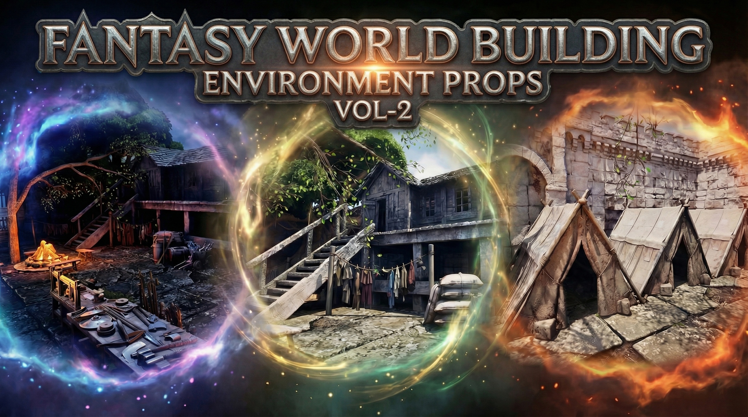 Media 1 for listing Fantasy World Building Environment Props Vol 2 (Barracks)
