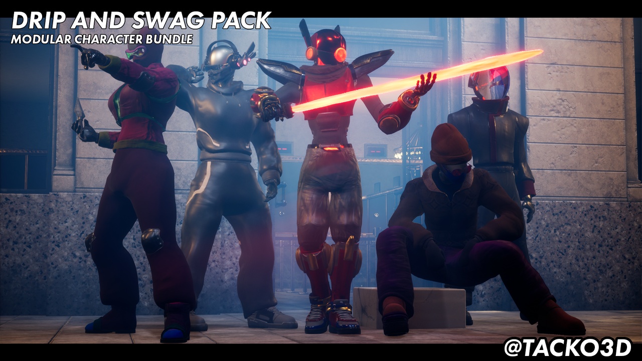 Media 1 for listing Customizable Modular Clothes Drip and Swag MEGA Pack
