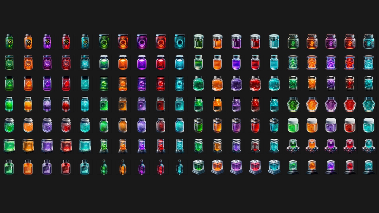 Media 1 for listing Sci-fi Chemical Icon Pack