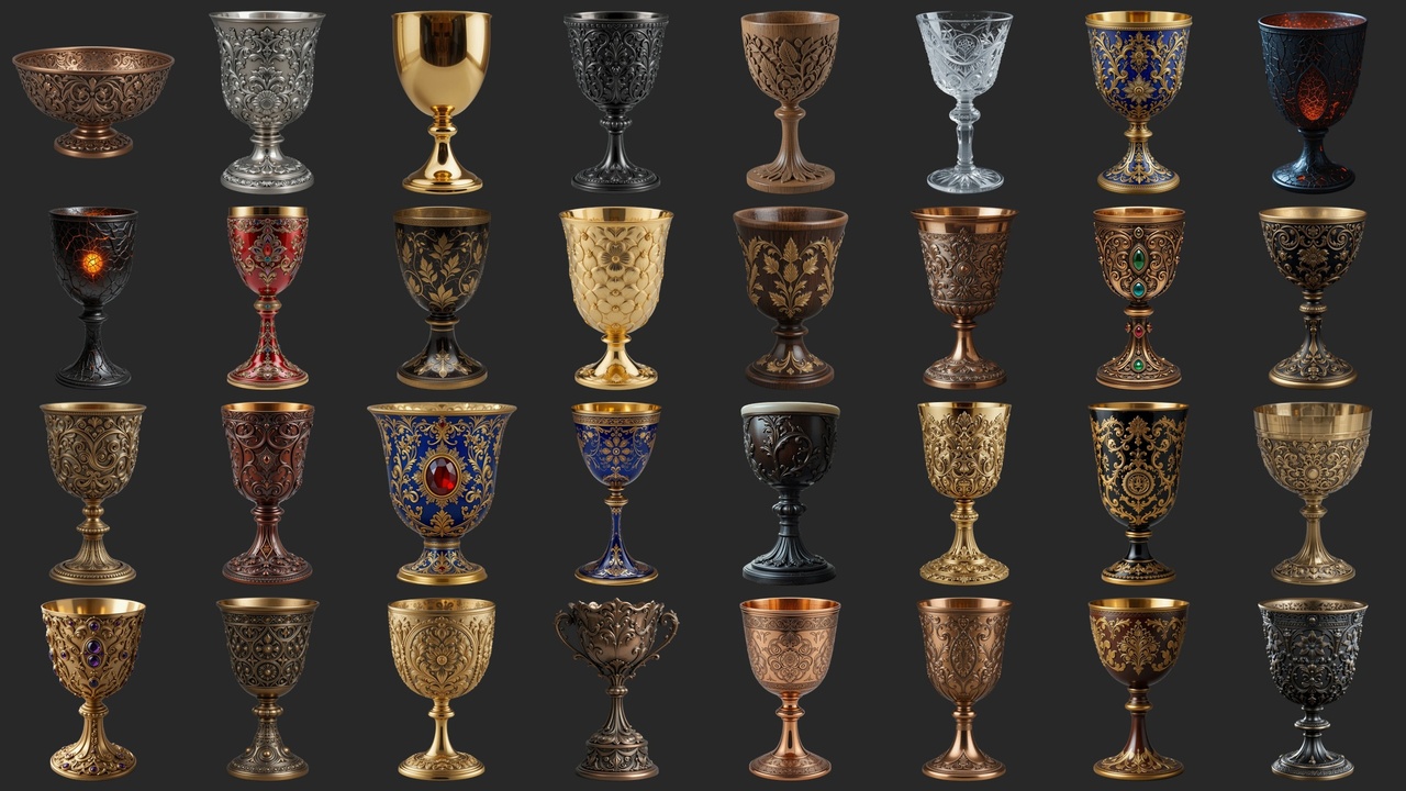 Media 1 for listing 81 Unique Chalices And Goblets - Icons