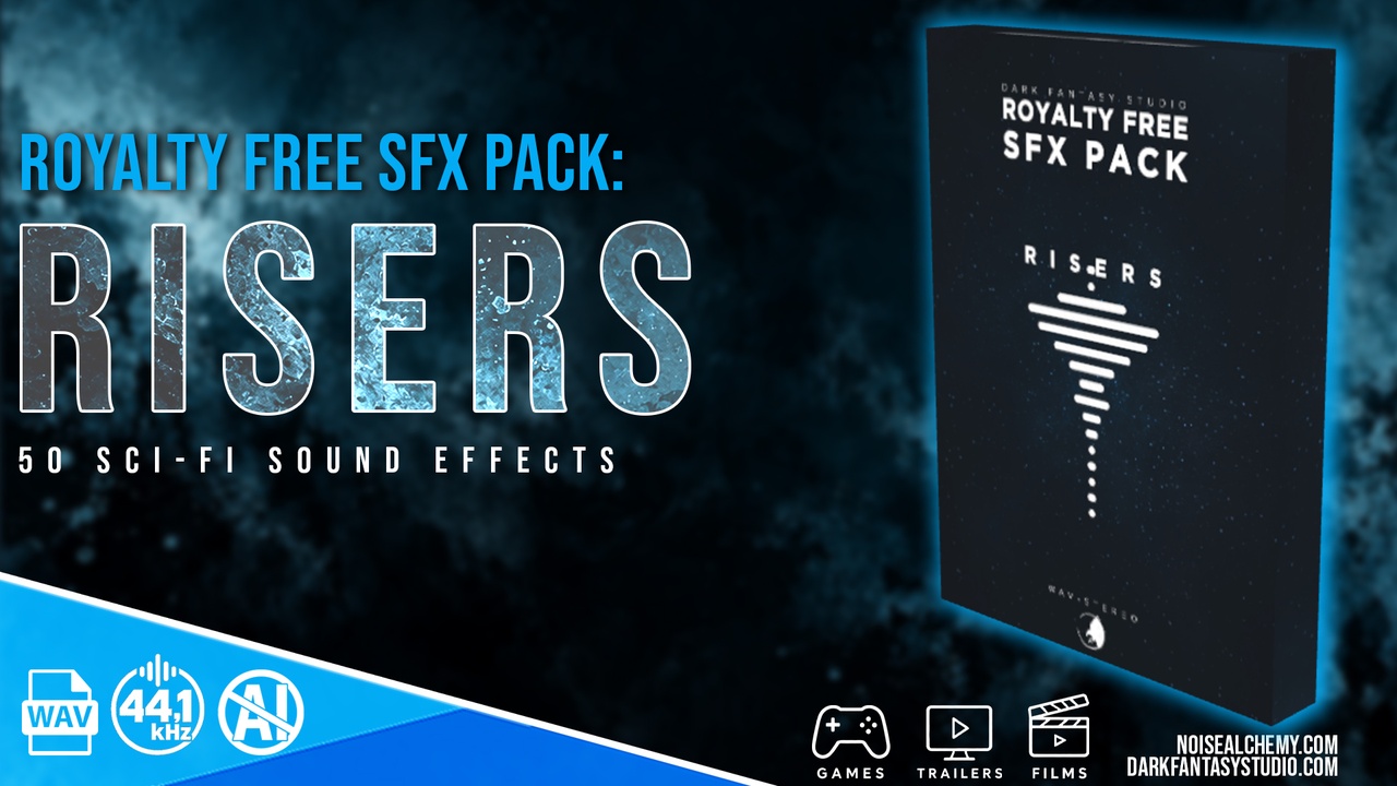Media 1 for listing RISERS – 50 Sci-Fi Sound Effects