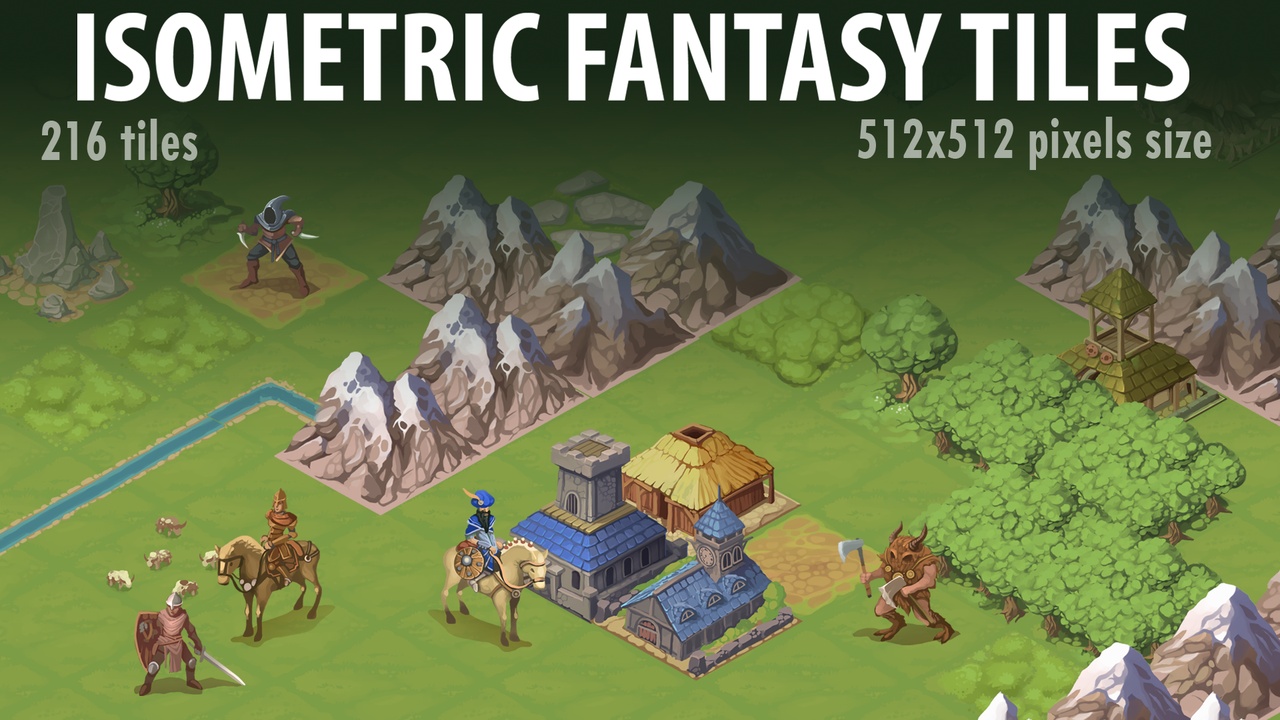 Media 1 for listing Isometric Fantasy Tiles