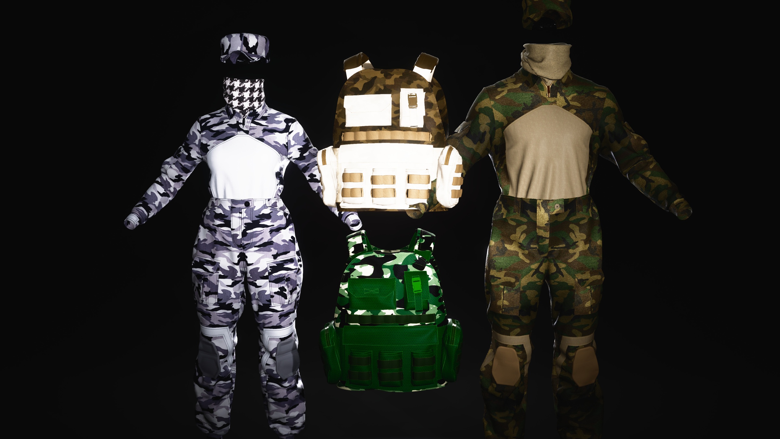 Media 1 for listing MetaHuman Military Gear Outfit Pack