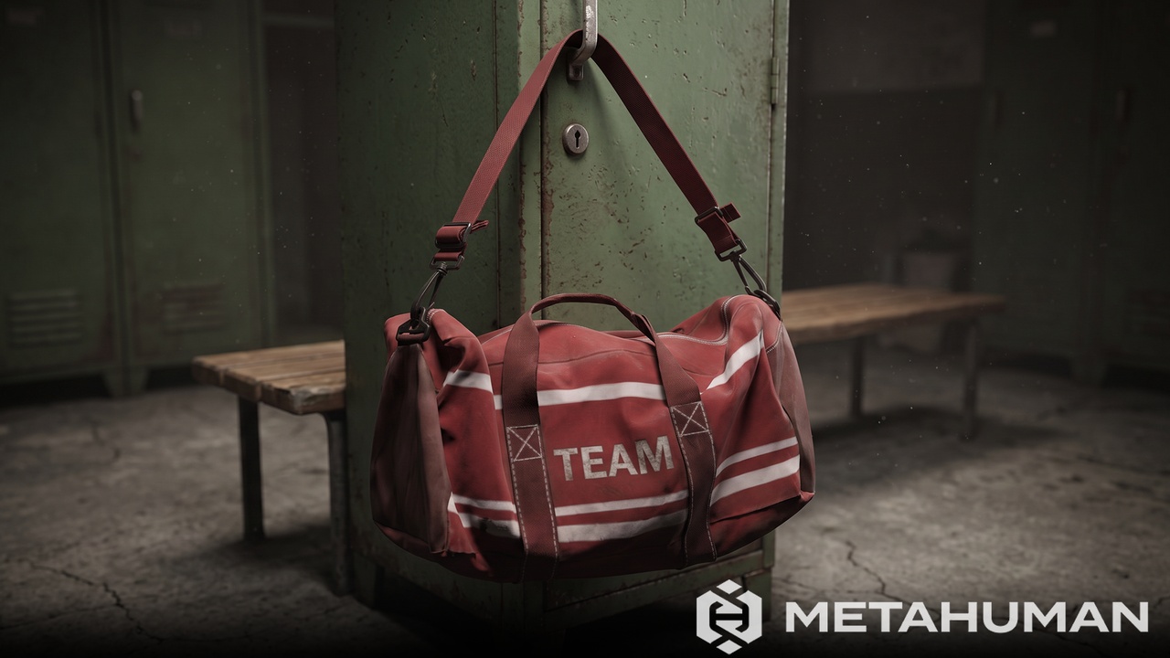 Media 1 for listing Vintage Sports Duffle Bag Low Poly PBR Game Ready 3D Model
