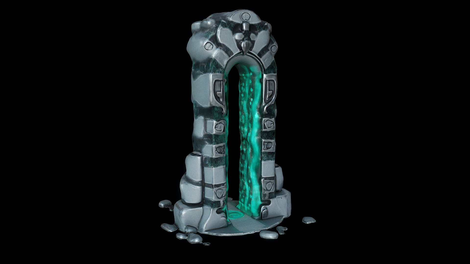 Ancient Gateway Portal – PBR 3D Model | Fab