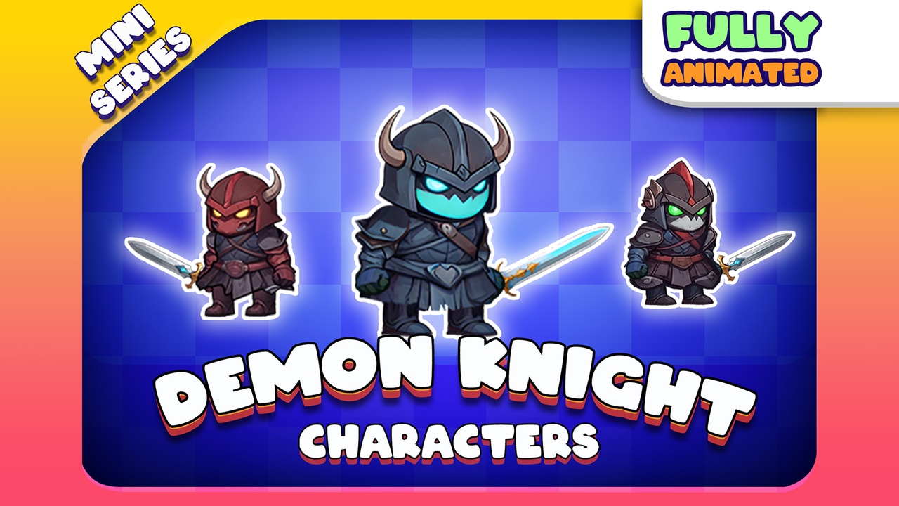 Media 1 for listing Demon Knight - 2D Animated Character Mini Series (Spriter)