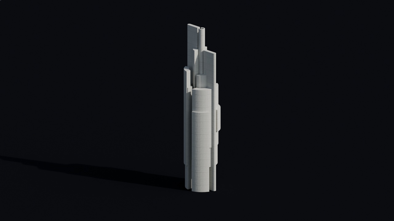 Media 1 for listing Brutalist Interlocking Tower Monument 29