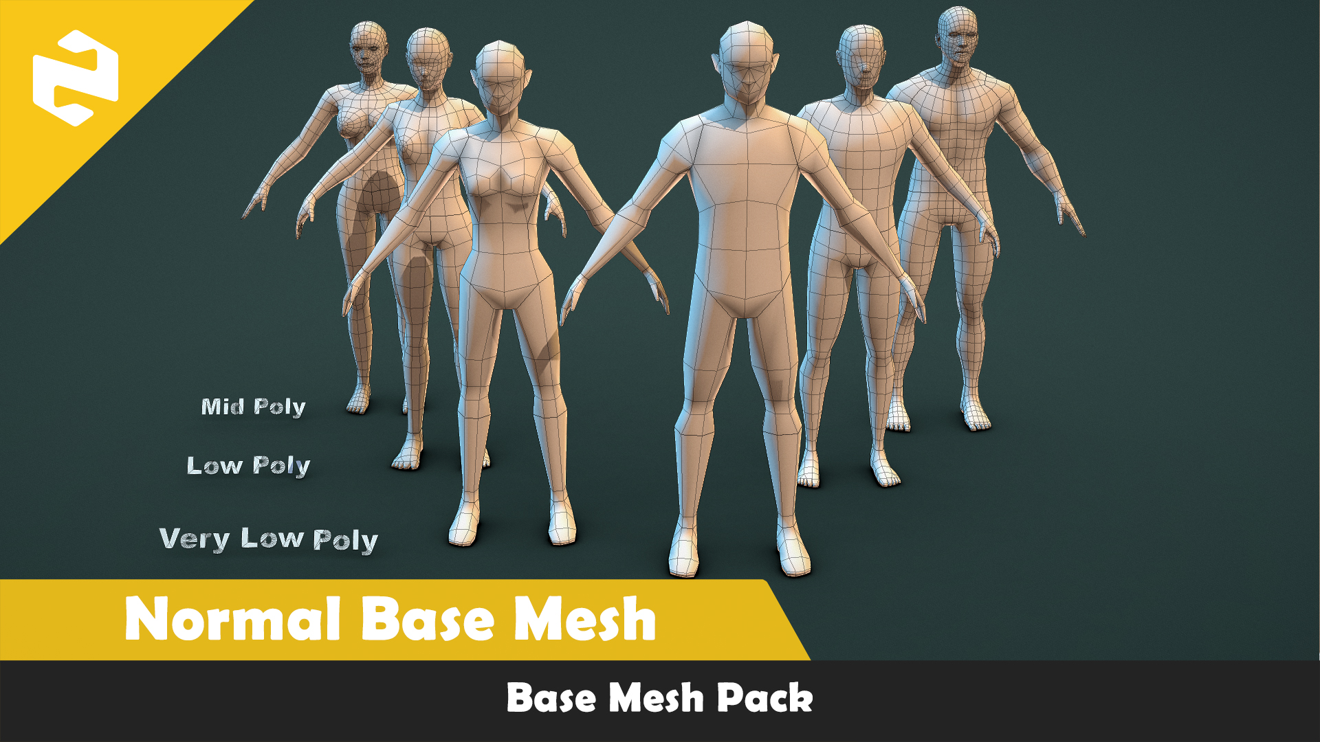 Base Mesh Pack - Normal Base Mesh | Fab