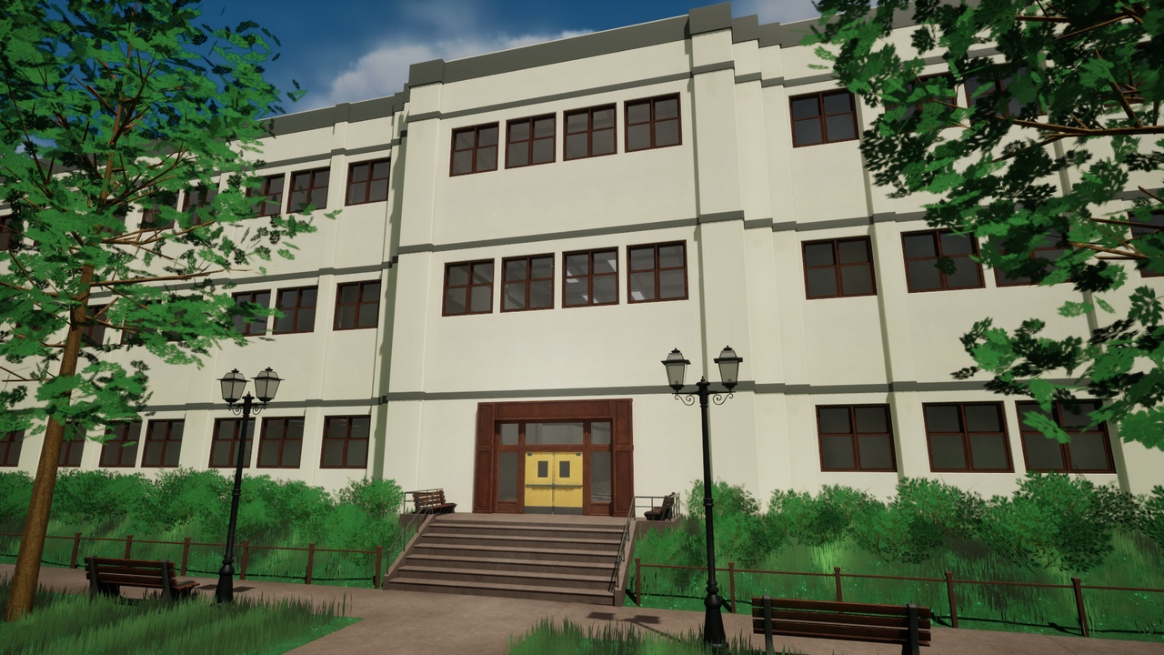 Media 1 for listing Modular School Environment | Exterior and Interior Full Scene