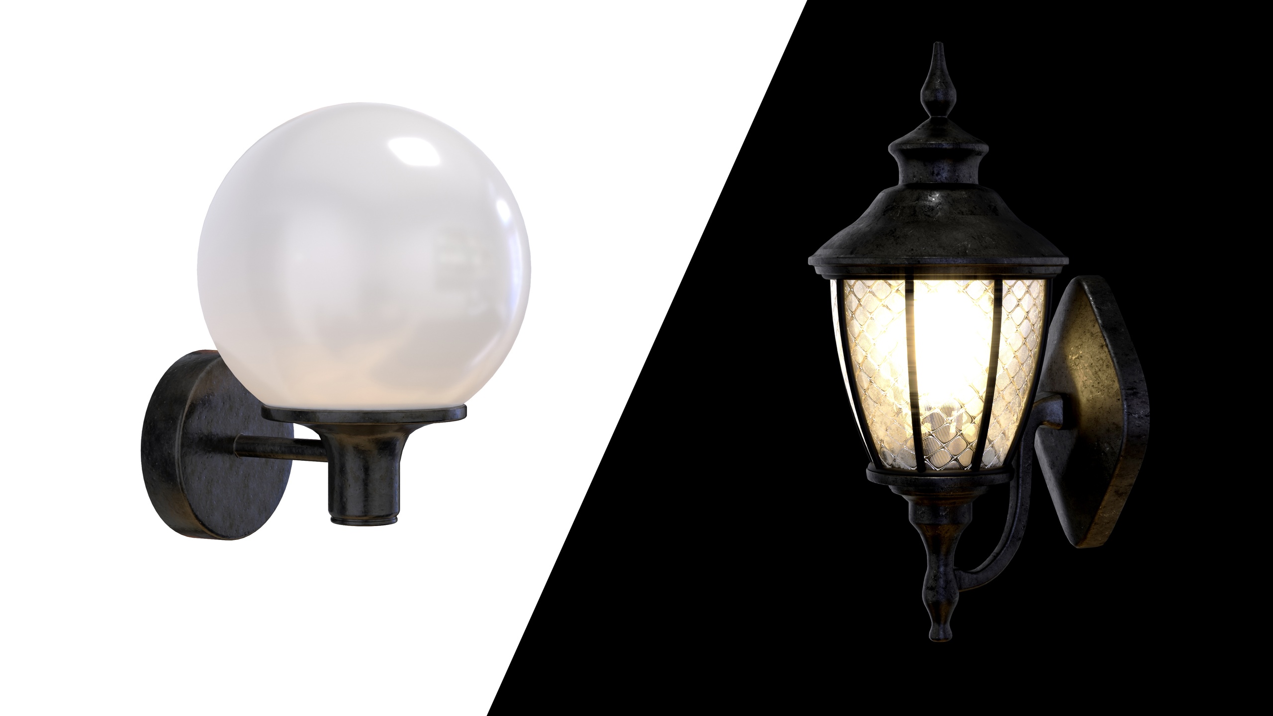 Media 1 for listing Wall Lamp 3D Model Combo