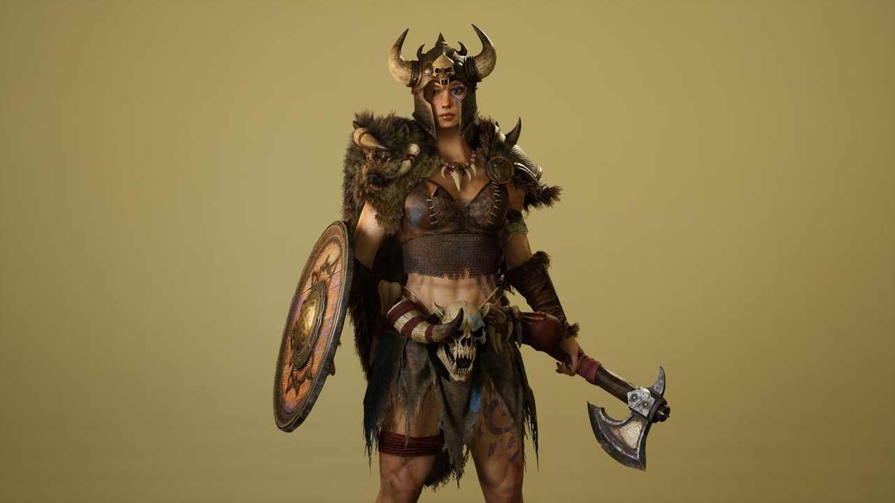 Media 1 for listing Female Barbarian 3D Character