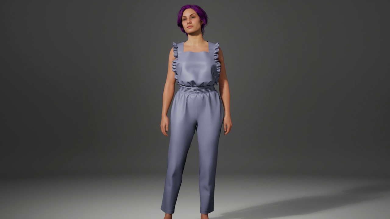 Media 1 for listing The Vernal Jumpsuit for MetaHumans - Parametric Outfit