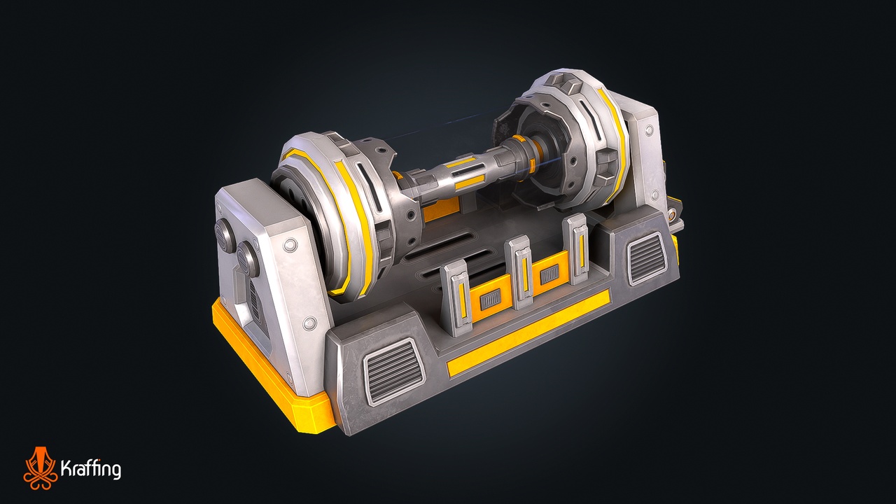 Multimedia 1 para anuncio SCI-FI Reactor V1 – Futuristic Power Core  – Game Ready PBR