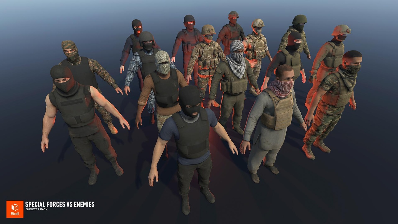 Media 1 for listing Special Forces vs Enemies – Shooter pack