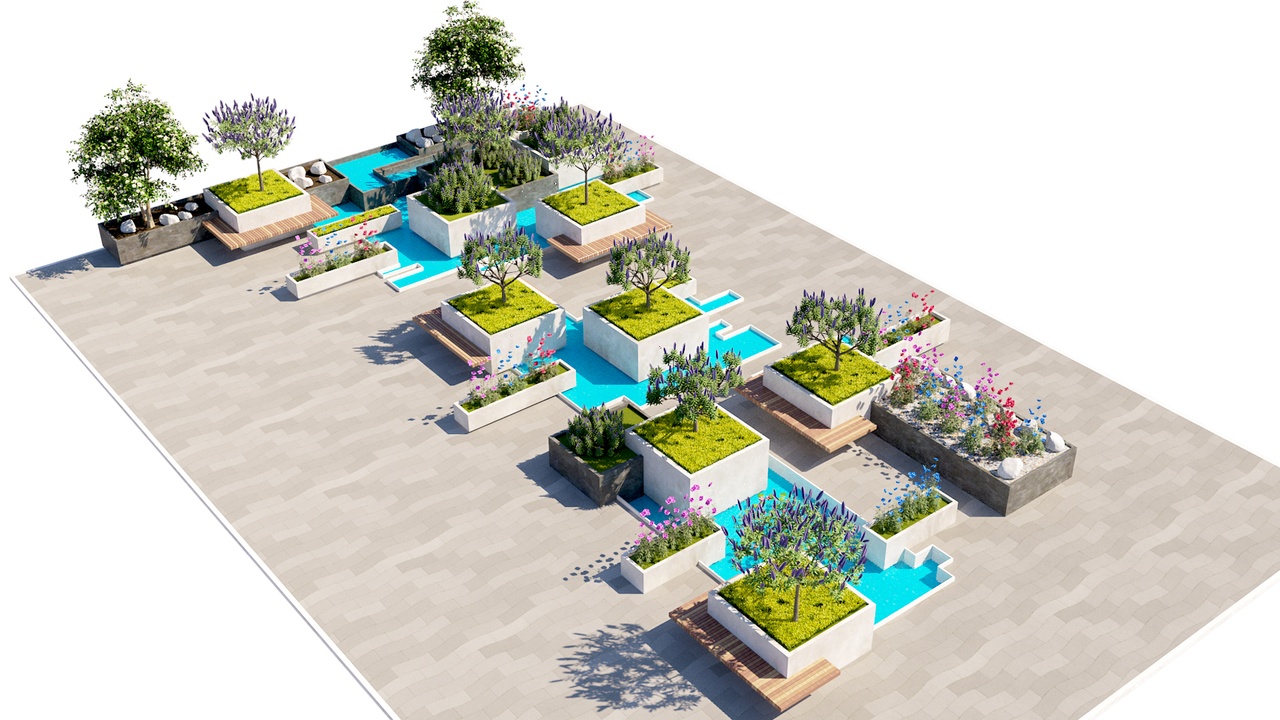 Media 1 for listing Modular Street Furniture and Architectural Water Ribbon
