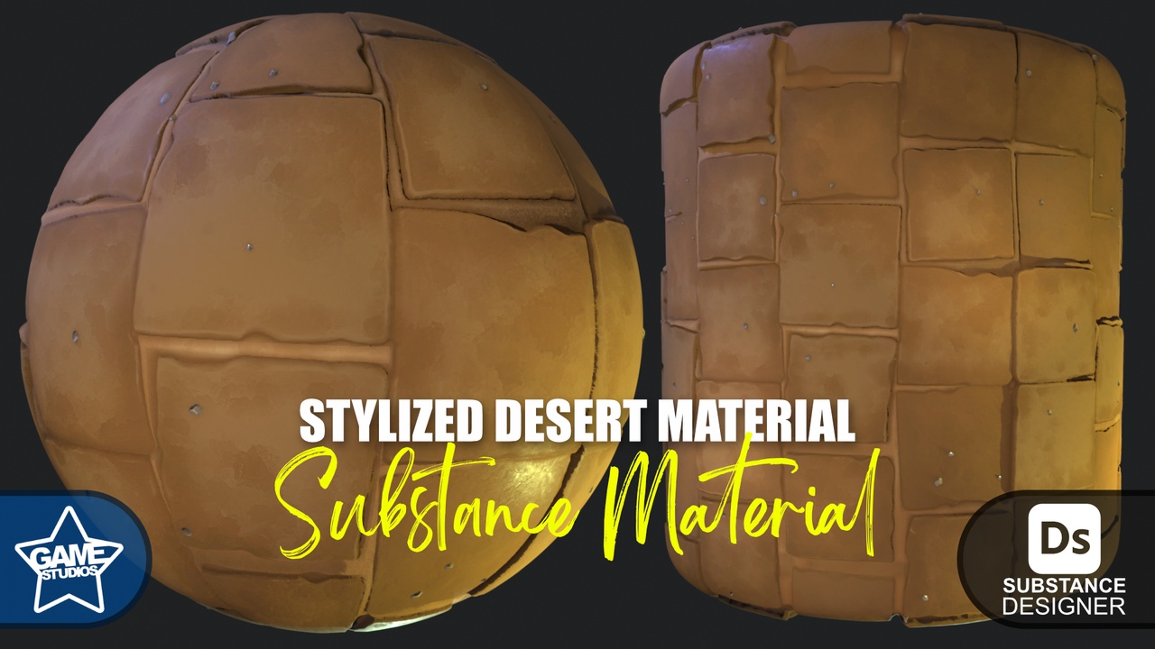 Media 1 for listing Stylized Desert Tiles Material 07