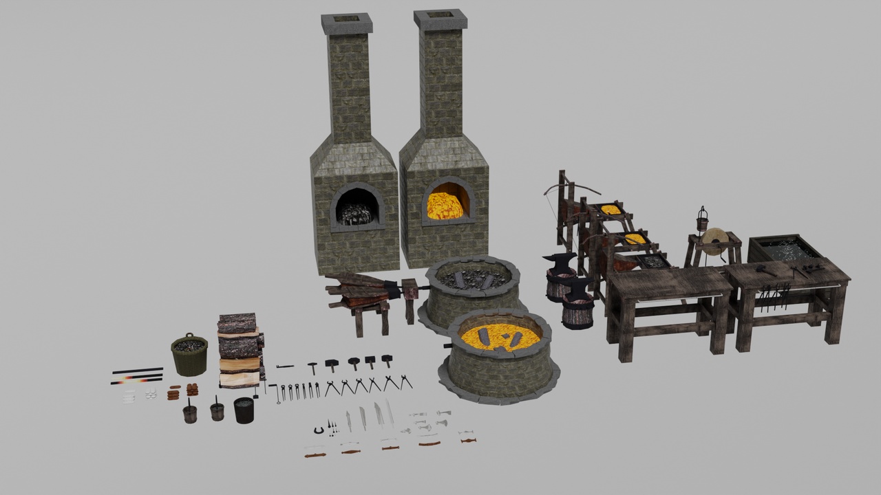 Media 1 for listing Medieval Profession Vol 1 - Blacksmith